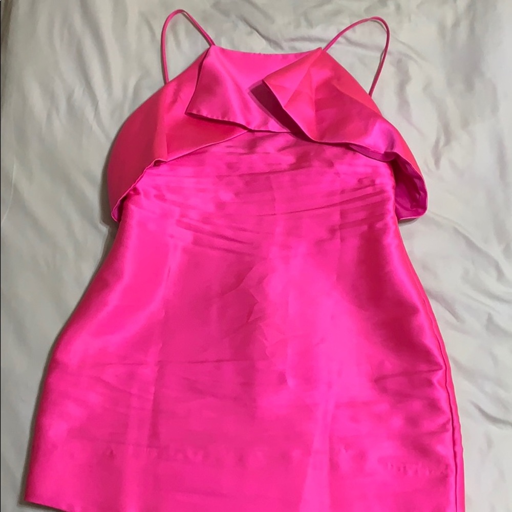 Hot pink Gianni bini size large dress